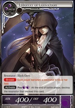 Enforcer of Conviction Card Front