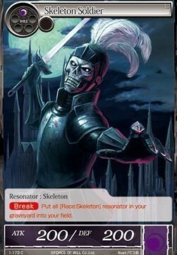 Skeleton Soldier Card Front
