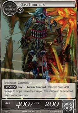Blast Gimmick Card Front