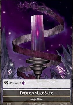 Darkness Magic Stone Card Front