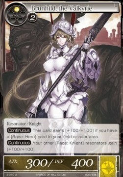 Brunhild, the Valkyrie Card Front