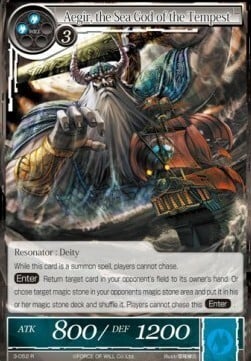 Aegir, il Dio del Mare della Tempesta Card Front