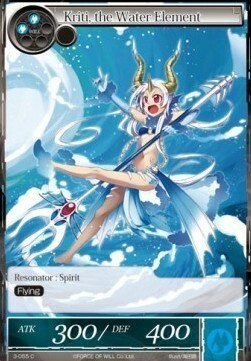 Kriti, the Water Element Card Front