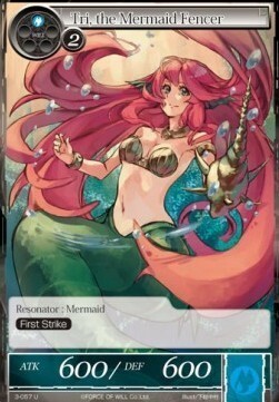 Tri, the Mermaid Fencer Card Front