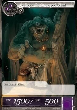 Cyclops, the One-eyed Giant Card Front
