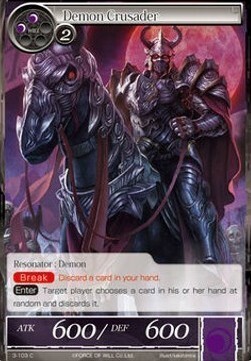Demon Crusader Card Front