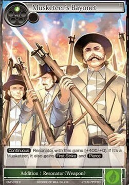 Musketeer's Bayonet Card Front