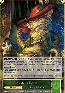 Puss in Boots // D'Artagnan, the Bayoneteer Card Front