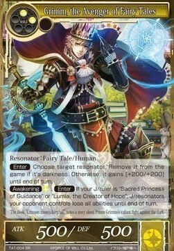 Grimm, the Avenger of Fairy Tales Card Front