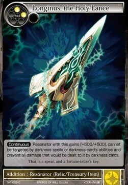 Longinus, the Holy Lance Card Front