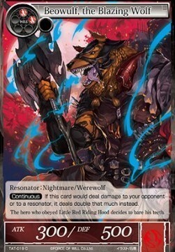 Beowulf, the Blazing Wolf Card Front