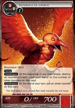 Redbird of Omen Card Front