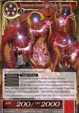 Yamata-no-Orochi, the Eight Disasters Card Front
