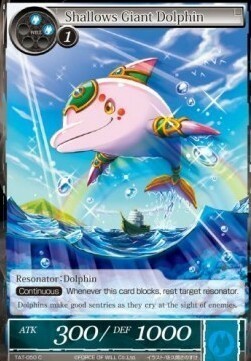 Shallows Giant Dolphin Card Front