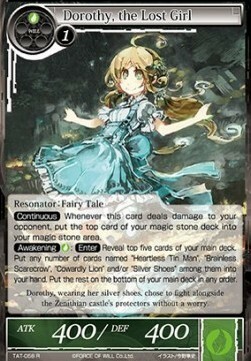 Dorothy, the Lost Girl Card Front