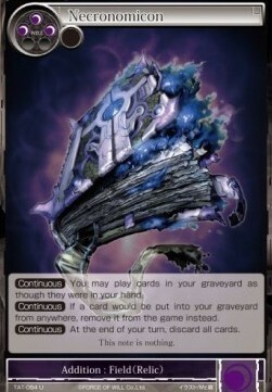 Necronomicon Card Front