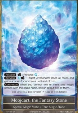 Moojdart, the Fantasy Stone Card Front
