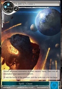 Fallen Comet Card Front