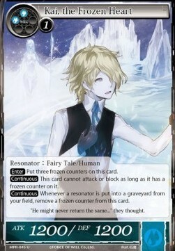 Kai, the Frozen Heart Card Front