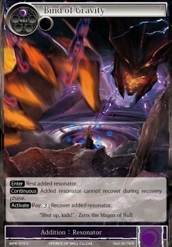 Bind of Gravity Card Front
