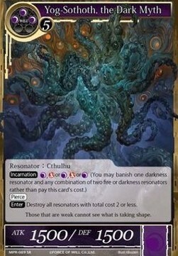 Yog-Sothoth, the Dark Myth Card Front