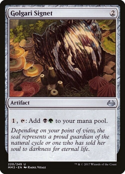 Golgari Signet Card Front