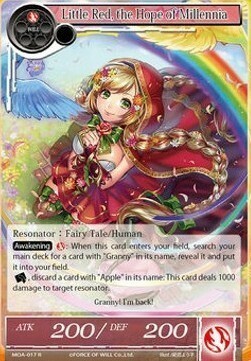 Little Red, the Hope of Millennia Card Front