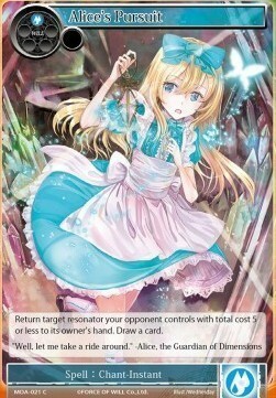 Alice's Pursuit Card Front