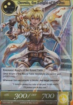 Gawain, the Knight of the Sun Card Front