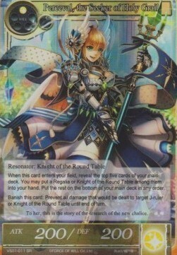 Perceval, the Seeker of Holy Grail Card Front