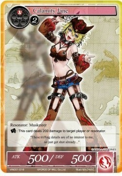 Calamity Jane (vers. 1) Card Front