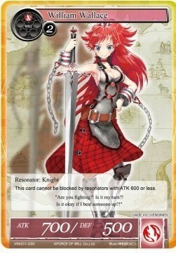 William Wallace Card Front