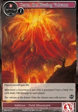 Certo, the Blazing Volcano Card Front