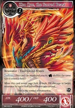 Zhu Que, la Bestia Sagrada Frente