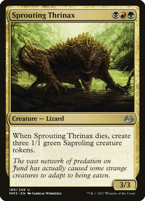 Sprouting Thrinax Card Front