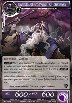 Merlin, the Wizard of Distress Card Front