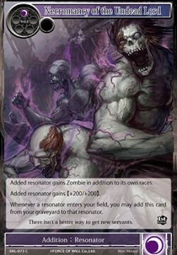 Necromancy of the Undead Lord Card Front