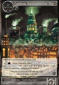 Leginus, the Mechanical City Card Front