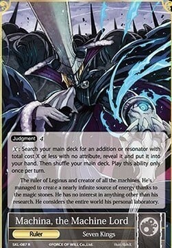 Machina, the Machine Lord // Machina, the Mechanical Emperor Card Front