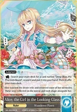 Alice, the Girl in the Looking Glass // Alice, the Saint of Healing Card Front