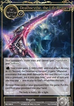 Deathscythe, the Life Reaper Card Front