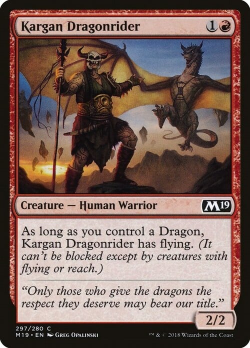 Kargan Dragonrider Card Front