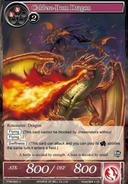 Caldera-Born Dragon Card Front