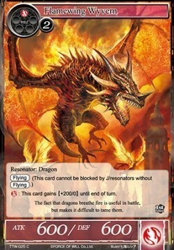 Flamewing Wyvern Card Front
