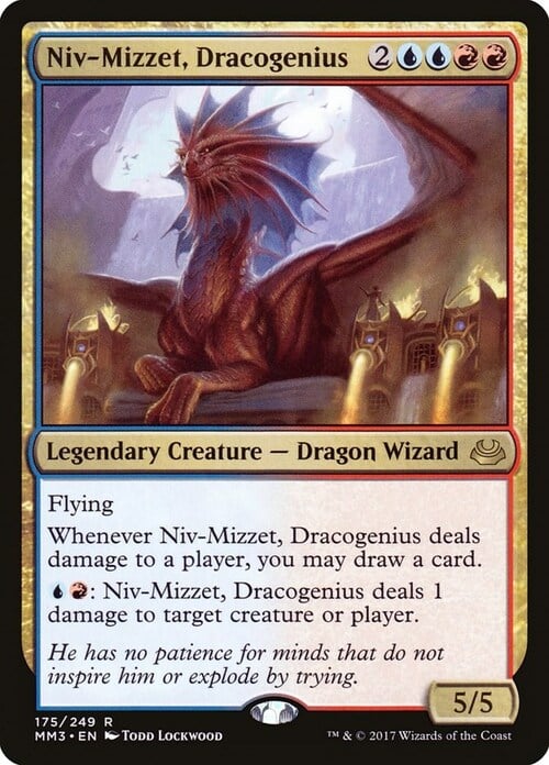 Niv-Mizzet, Dracogenio Card Front