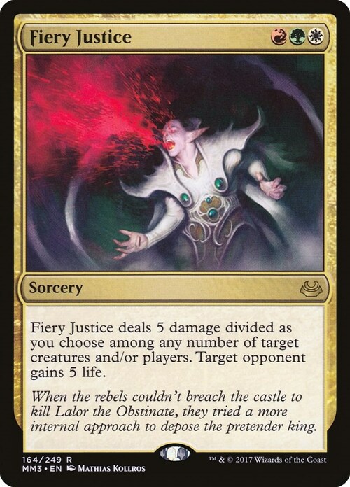 Fiery Justice Card Front