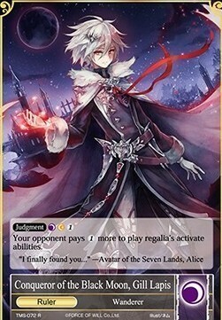 Conqueror of the Black Moon, Gill Lapis // Gill Lapis, the Primogenitor Card Front