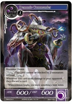 Demonic Commander Card Front