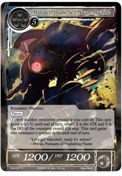 Marybell, Insane Self-Aware Machine Card Front