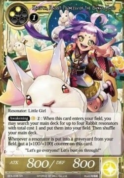 Kaguya, Principessa dei Conigli dell'Aura Lunare Card Front